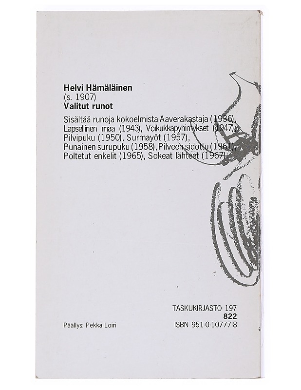 VALITUT RUNOT - HELVI HÄMÄLÄINEN - Runot ja näytelmät - 10105516654 - 1