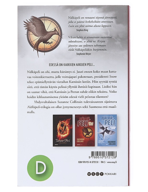 Vihan liekit - Collins, Suzanne - Fantasia- ja scifi - 10105516668 - 1