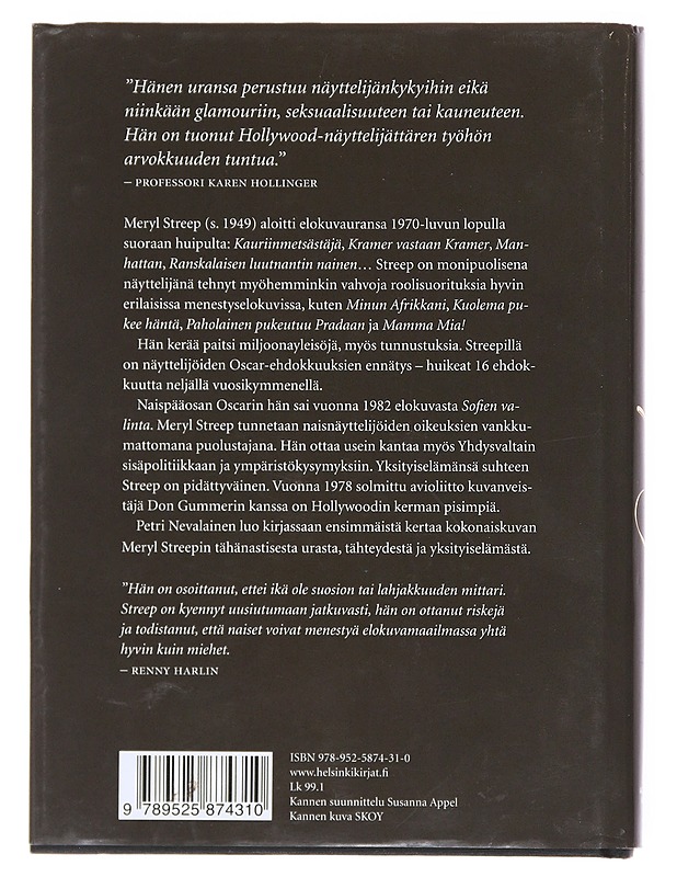 Meryl Streep - Petri Nevalainen - Elämäkerrat ja muistelmat - 10105516693 - 1
