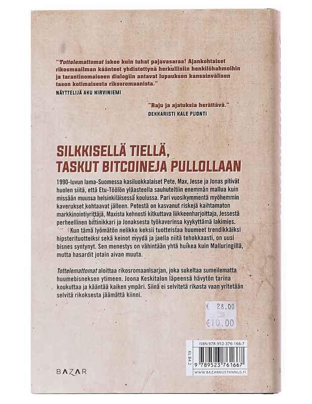 Tottelemattomat - Joona Keskitalo - Jännitys ja dekkarit - 10105516730 - 1