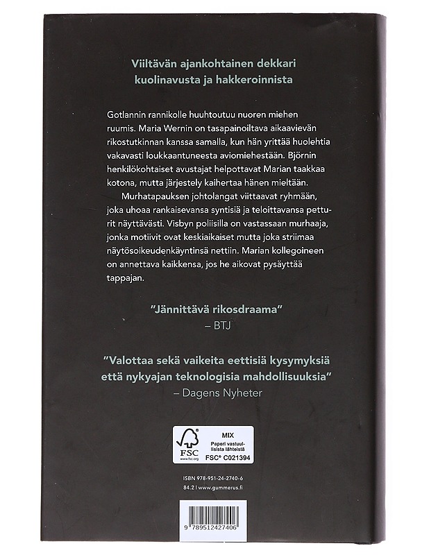 Synnin vartijat - Jansson, Anna - Jännitys ja dekkarit - 10105516770 - 1