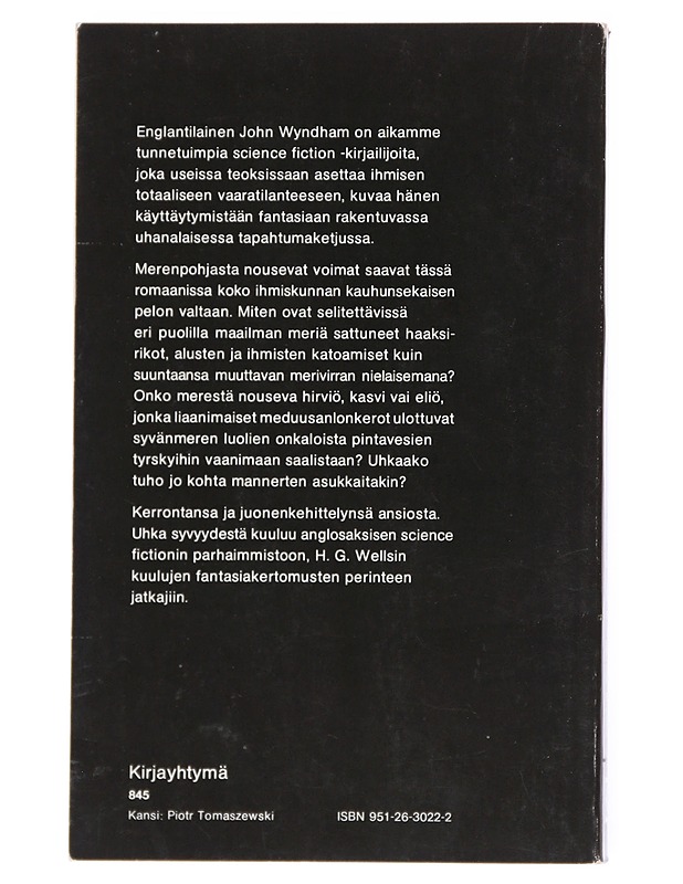 Uhka syvyydestä - Wyndham, John - Fantasia- ja scifi - 10105516826 - 1