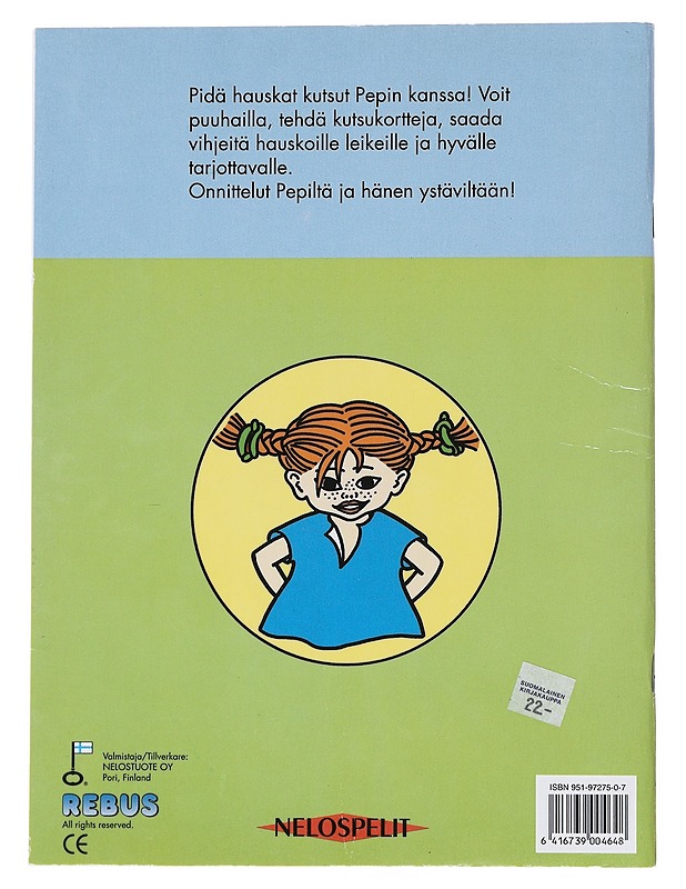 Hauska Peppi kekkerikirja - Astrid Lindgren - Lastenkirjat - 10105516862 - 1