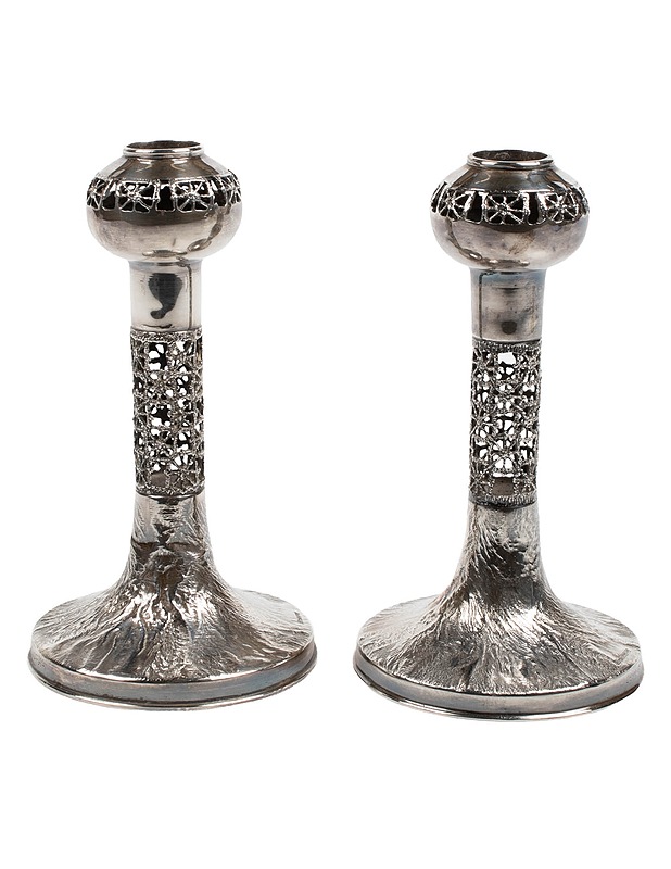 TURUN HOPEA Pitsi kynttilänjalat, 2 kpl - Kynttilänjalat - 10105516897 - 1