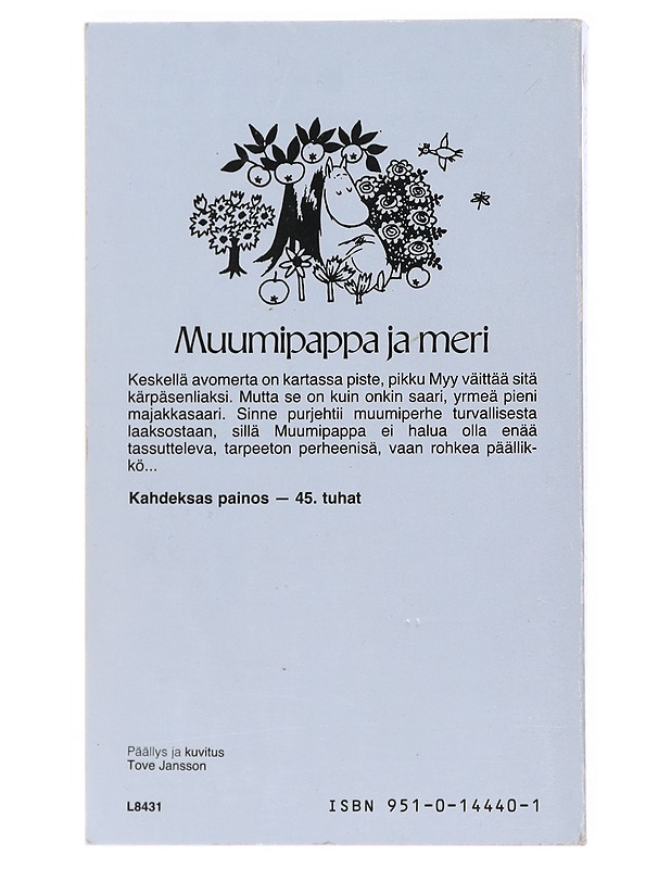 Muumipappa ja meri - Jansson, Tove - Lastenkirjat - 10105516949 - 1