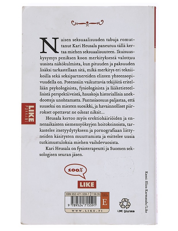 Miehen seksuaalisuus - Kari Heusala - Tietokirjat ja oppaat - 10105516971 - 1