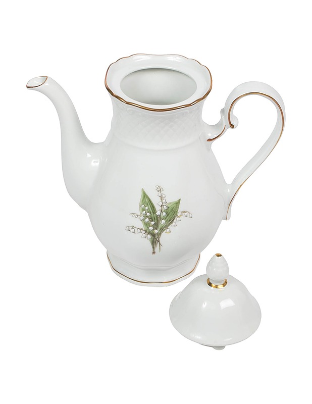 APILANLEHTI Convallaria majalis kahvikannu - Tarjoiluastiat - 10105517004 - 0