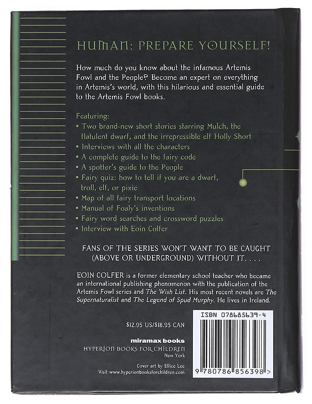 The Artemis Fowl Files - Colfer, Eoin - Lastenkirjat - 10105516999 - 1