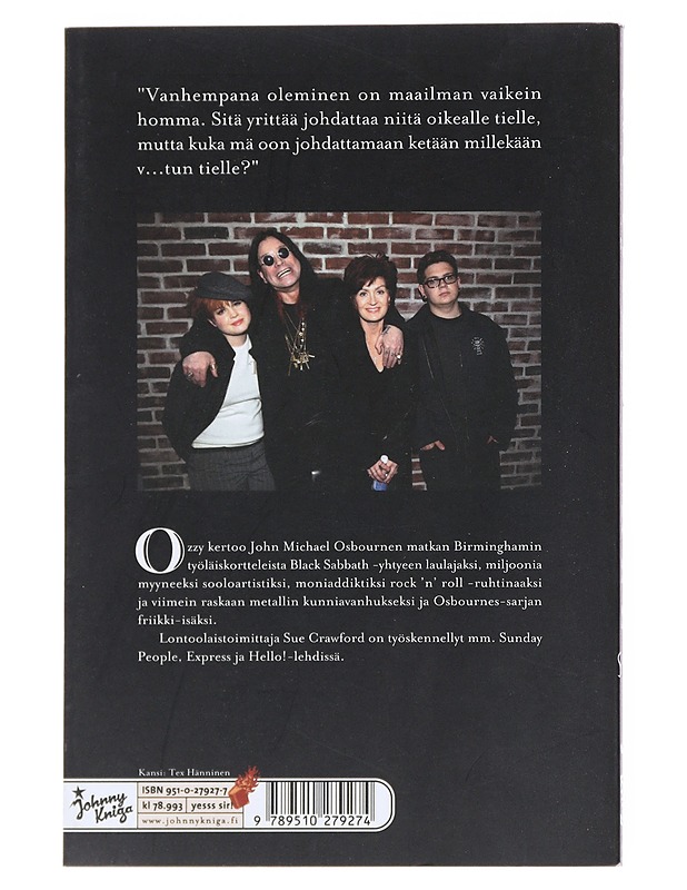 Ozzy - Crawford, Sue - Elämäkerrat ja muistelmat - 10105517043 - 1