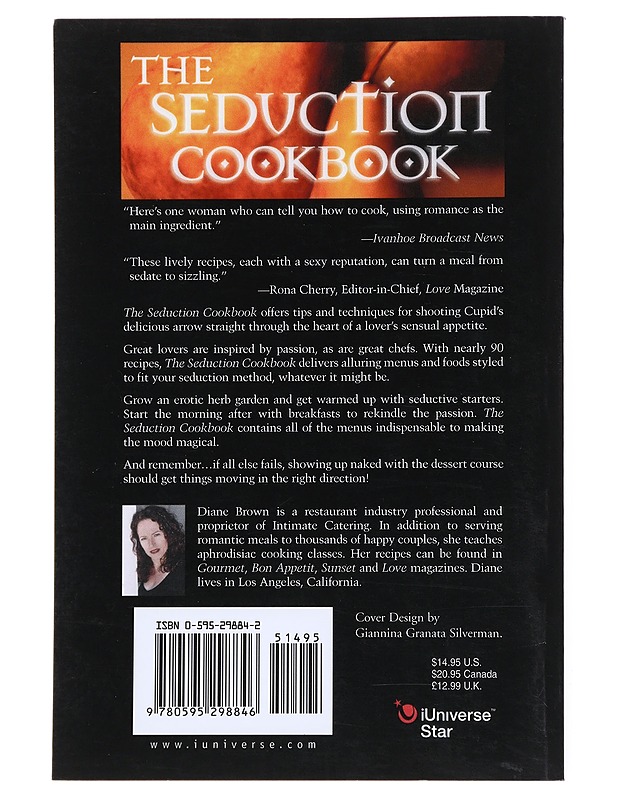 The Seduction Cookbook: Culunary Creations for Lovers - Brown, Diane - Ruokakirjat - 10105517118 - 1