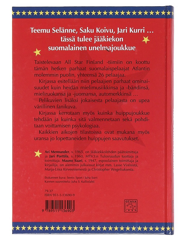 All Star Finland : kaikkien aikojen joukkue - Mennander, Ari - Tietokirjat - 10105517133 - 1