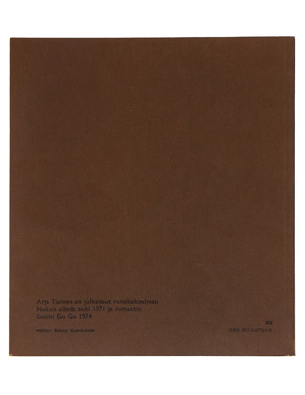 Palava susi - Arja Tiainen - Runot ja näytelmät - 10105517140 - 1