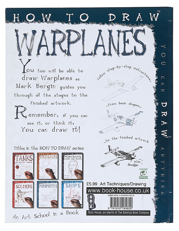 How to draw warplanes - Mark Bergin - Tietokirjat ja oppaat - 10105517149 - 1