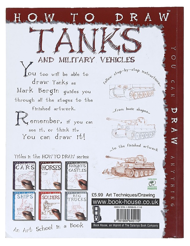 How to Draw Tanks- Mark Bergin - Tietokirjat ja oppaat - 10105517154 - 1