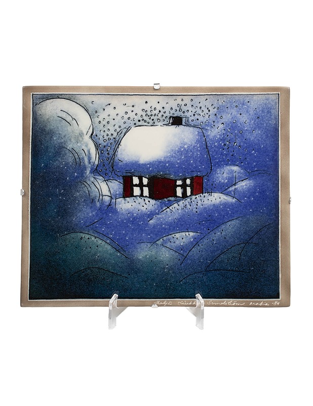 ARABIA Talvinen talo seinälaatta - Designsuosikit - 10105517191 - 0