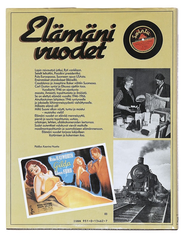 Elämäni vuodet. Vuosikerta 1946, Ajankuvia vuosilta 1946-1966 - Pakkanen, Outi - Historiakirjat - 10105517183 - 1