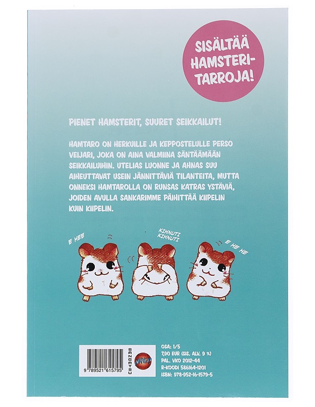 Hamtaro, Osa 1 : Pienet hamsterit, suuret seikkailut! - Kawai, Ritsuko - Sarjakuvat - 10105517211 - 1