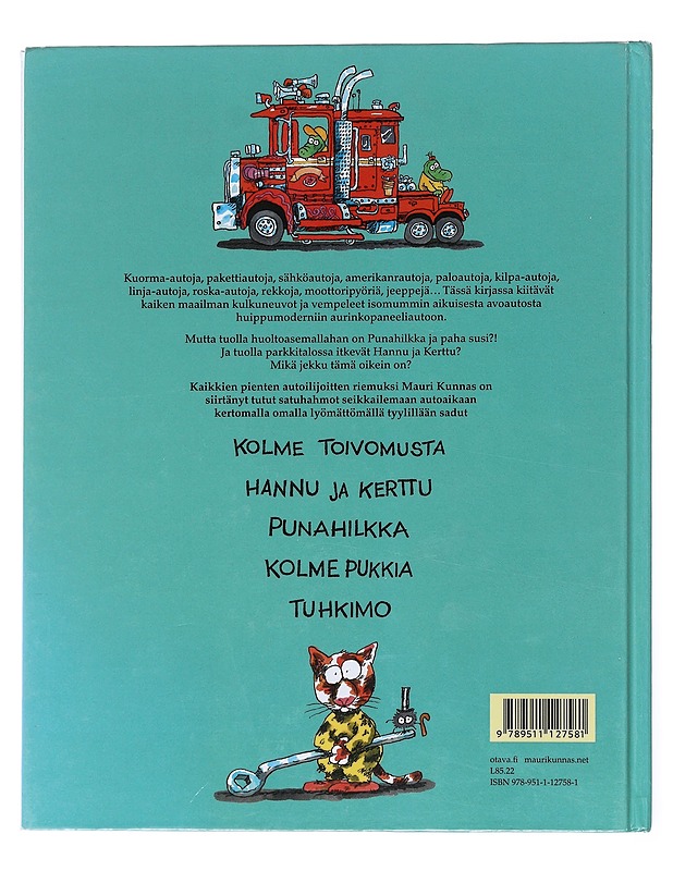 Hurjan hauska autokirja - Kunnas, Mauri - Lastenkirjat - 10105517214 - 1