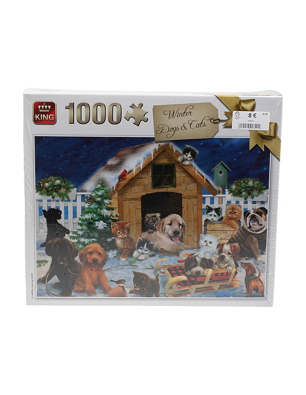 KING Winter dogs & cats palapeli - Palapelit - 10105517242 - 0