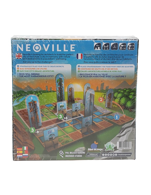 BLUE ORANGE Neoville lautapeli - Lautapelit - 10105517244 - 1