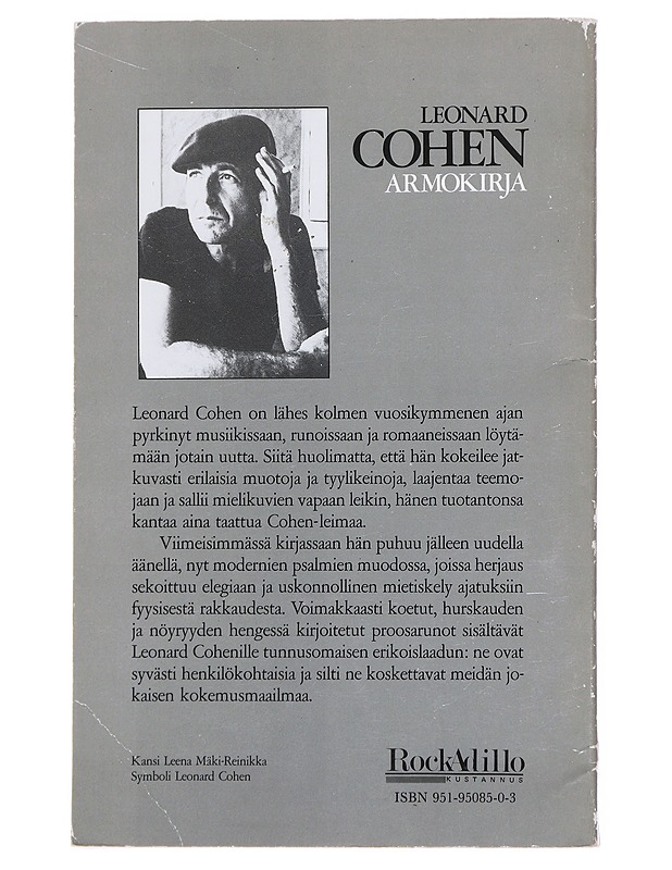 Armokirja - Leonard Cohen - Romaanit ja novellit - 10105517282 - 1