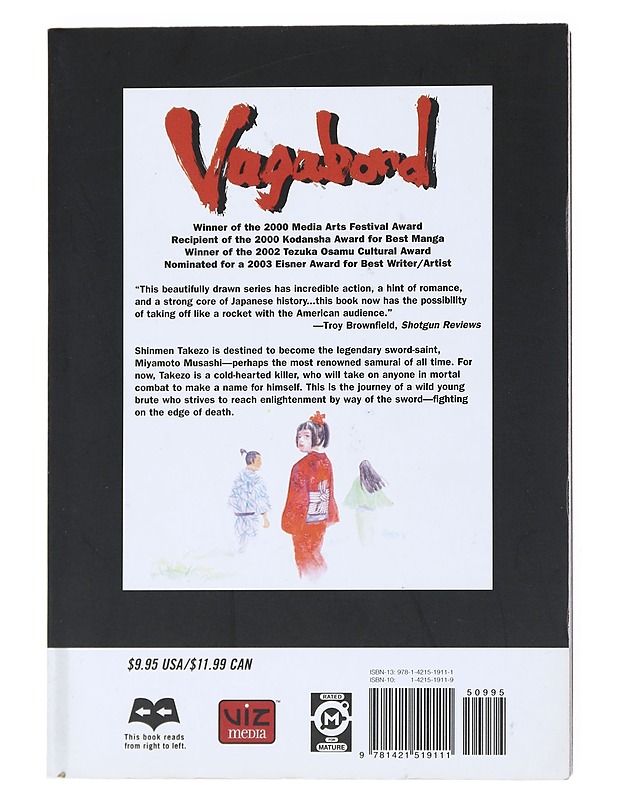 Vagabond Vol 1 - Takehiko Inoue - Sarjakuvat - 10105517341 - 1