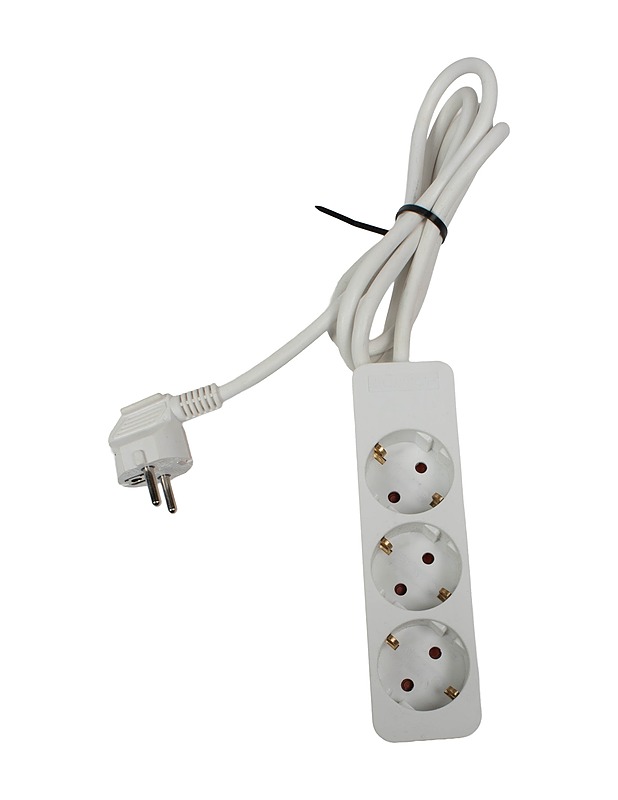 Maadoitettu jatkojohto, jossa 3 pistorasiapaikkaa  - Muu elektroniikka - 10105517353 - 0