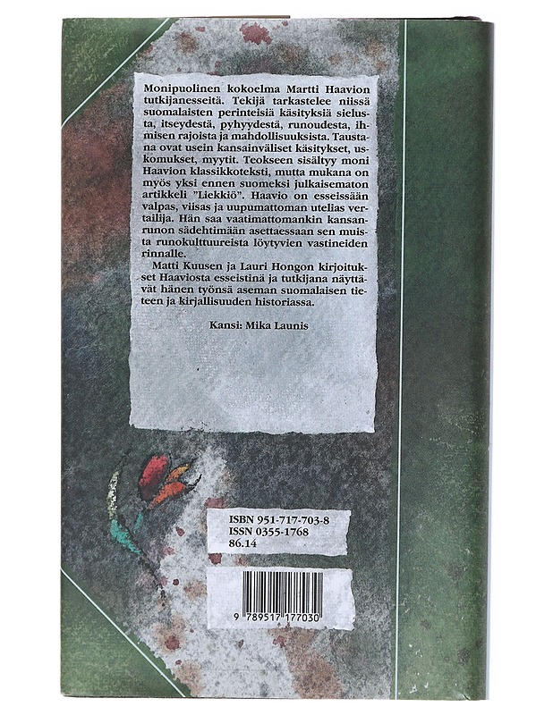 Esseitä kansanrunoudesta - Martti Haavio - Tietokirjat ja oppaat - 10105517384 - 1