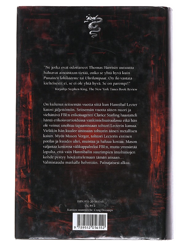Hannibal - Harris, Thomas - Jännitys ja dekkarit - 10105517509 - 1
