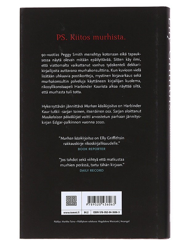 Murhan käsikirjoitus - Griffiths, Elly - Kirja lahjaksi - 10105517556 - 1