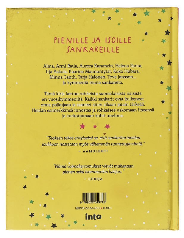 Sankaritarinoita tytöille (ja kaikille muille) - Anttonen, Taru - Lastenkirjat - 10105517570 - 1