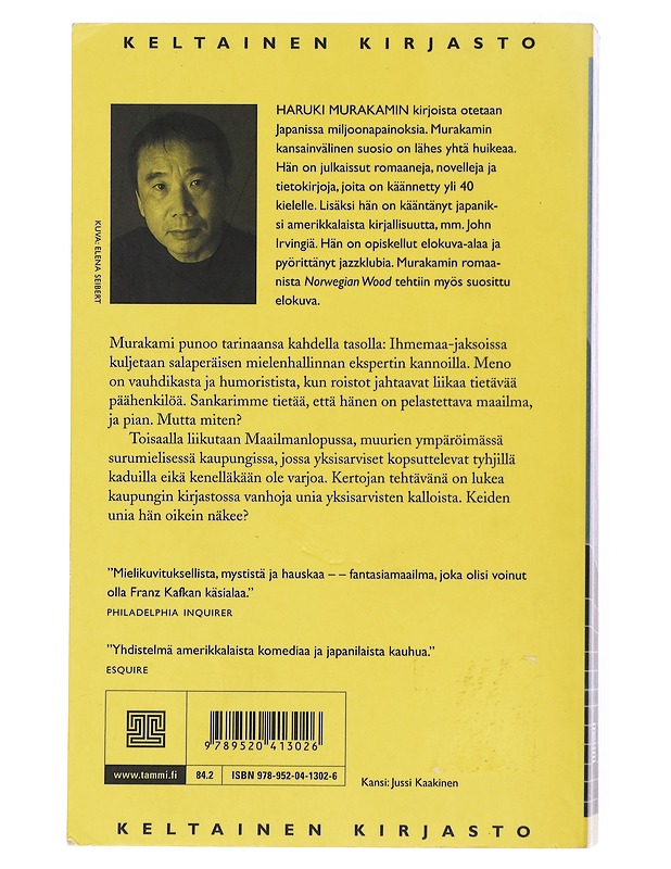 Maailmanloppu ja ihmemaa - Murakami, Haruki - Fantasia- ja scifi - 10105517603 - 1