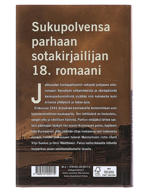 Aunuksen kaukopartio - Esa Sirén - Romaanit ja novellit - 10105517711 - 1