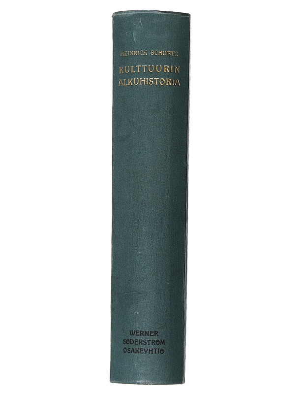 Kulttuurin alkuhistoria - Heinrich Schurtz - Tietokirjat ja oppaat - 10105517726 - 1