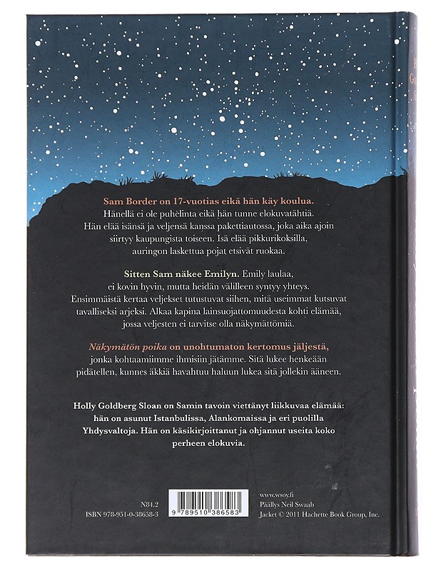 Näkymätön poika - Sloan, Holly Goldberg - Nuorten kirjat - 10105517774 - 1