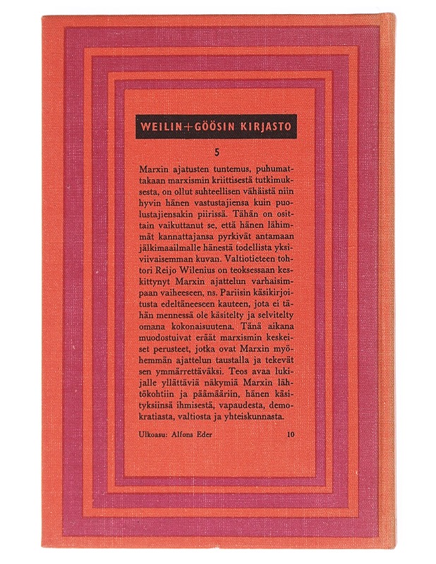 Marx Ennen Marxia - Reijo Wilenius - Tietokirjat - 10105517811 - 1