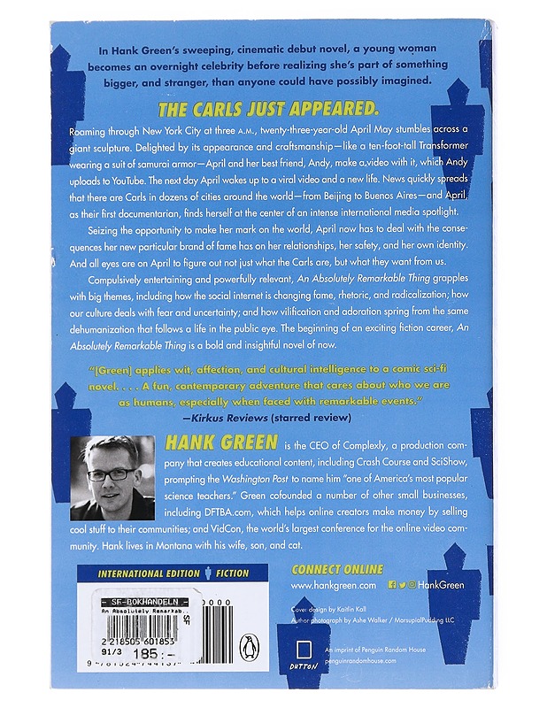 An Absolutely Remarkable Thing - Hank Green - Romaanit ja novellit - 10105517821 - 1