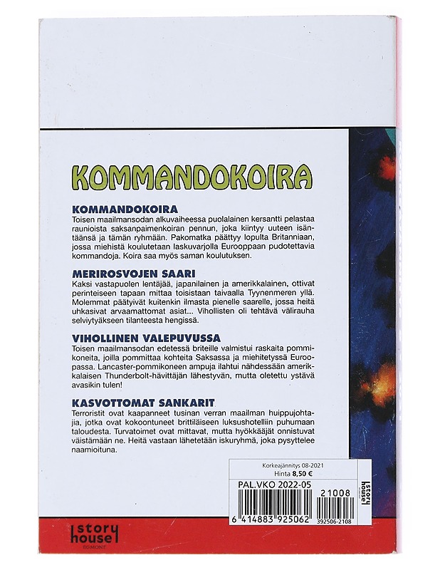 Korkeajännitys N:o 5/2022: Kommando-koira - Sarjakuvat - 10105517820 - 1
