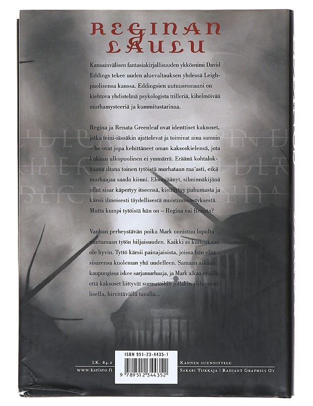 Reginan laulu - Eddings, David - Romaanit ja novellit - 10105517872 - 1