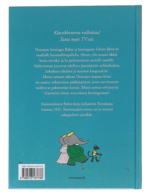 Babarin matka - Brunhoff, Jean de - Lastenkirjat - 10105517895 - 1