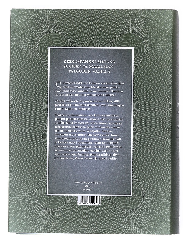 Suomen Pankki 200 vuotta I: keisarin kassasta keskuspankiksi - Antti Kuusterä - Historiakirjat - 10105517894 - 1