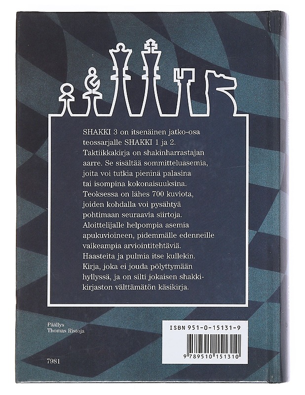 Shakki 3: Taktiikka ja sommitelmat - Thomas Ristoja - Tietokirjat ja oppaat - 10105517912 - 1