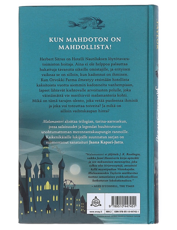 Malamanteri - Taylor, Thomas - Fantasia- ja scifi - 10105517966 - 1