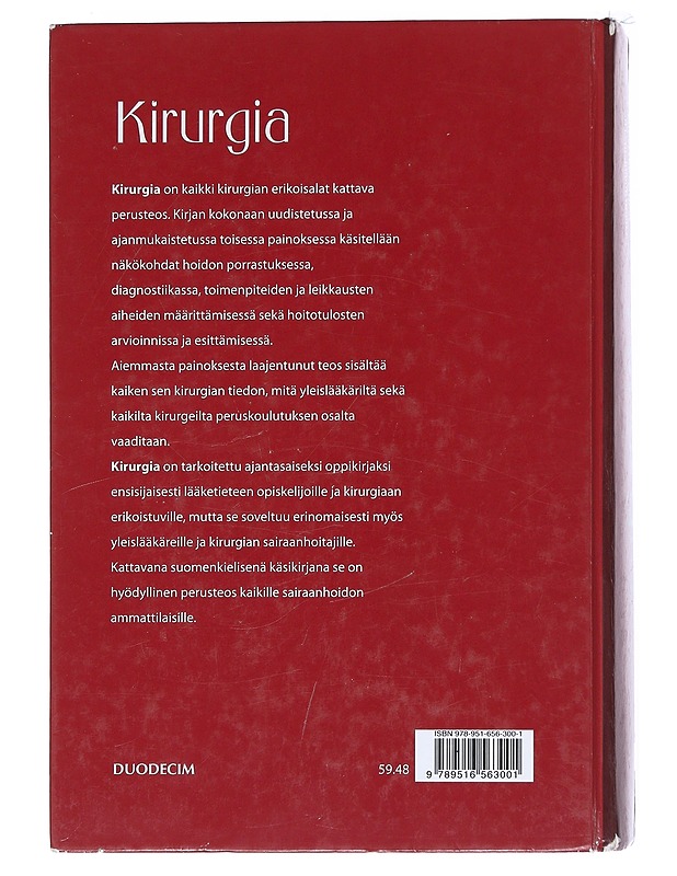 Kirurgia - Leppäniemi, Ari - Tietokirjat ja oppaat - 10105517965 - 1