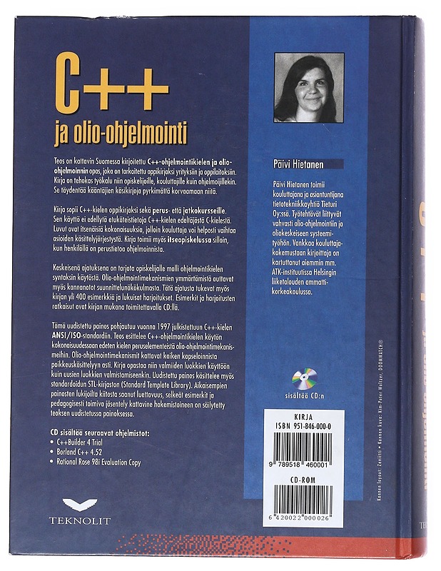 C++ ja olio-ohjelmointi - Päivi Hietanen - Tietokirjat ja oppaat - 10105518000 - 1