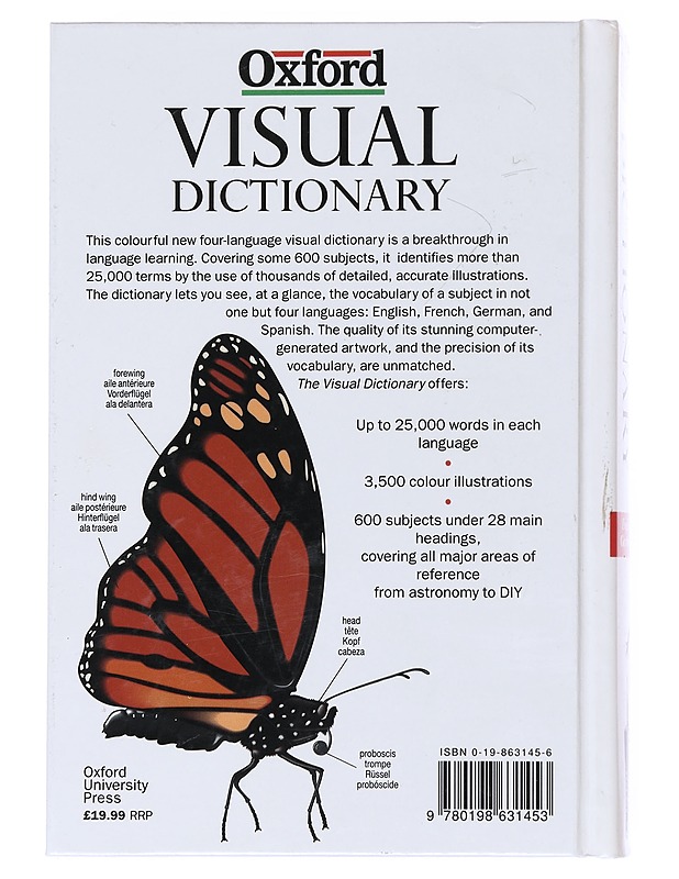 Visual dictionary : English, French, German, Spanish - Corbeil, Jean-Claude - Tietokirjat ja oppaat - 10105518002 - 1