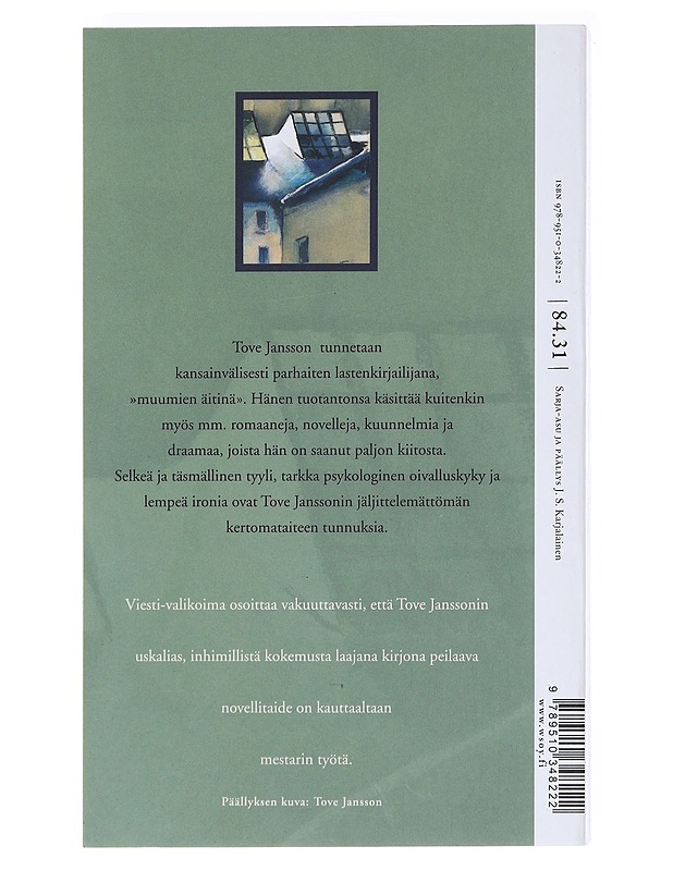 Viesti : valitut novellit 1971-1997 - Jansson, Tove - Romaanit ja novellit - 10105518047 - 1
