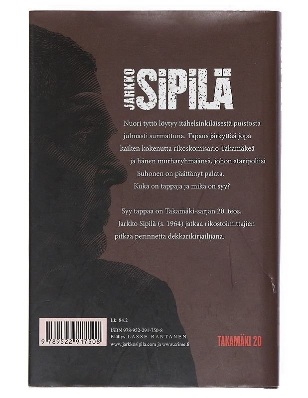 Syy tappaa - Jarkko Sipilä - Jännitys ja dekkarit - 10105518042 - 1