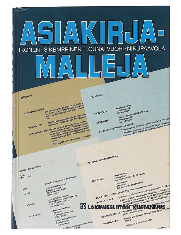 Asiakirjamalleja - Ikonen, Martti - Tietokirjat ja oppaat - 10105518064 - 0