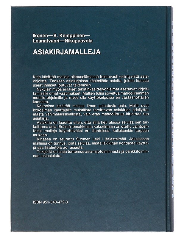 Asiakirjamalleja - Ikonen, Martti - Tietokirjat ja oppaat - 10105518064 - 1